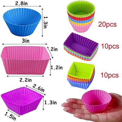 40 Pcs Silicone Lunch Box Dividers, Bento Bundle Lunch Box Dividers for Kids  Lunch Accessories