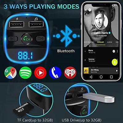 LENCENT FM Transmitter, 2022 Upgraded Bluetooth FM Transmitter