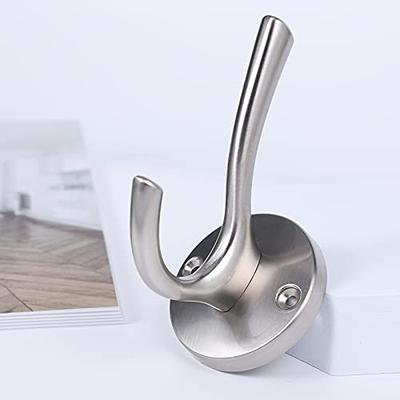 Double Robe Hooks Brushed Nickel Stainless Steel Heavy Duty Wall Hooks  Hanger