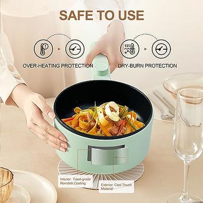 Dezin Electric Cooker, 1.5L Portable Ramen Cooker with Nonstick