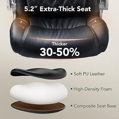 Large High Back Computer Chair with Dynamic Lumbar Support, Tilt and L