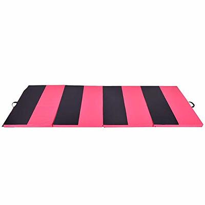 Costway 4'X 8'X 2'' Folding Gymnastics Exercise Mat w/Handle Aerobics Stretch Yoga