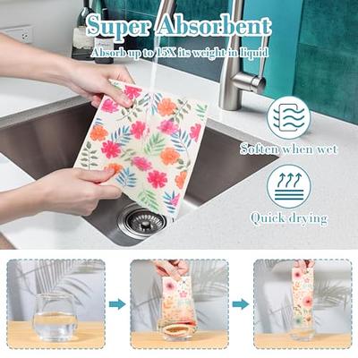 12 pack Swedish Dishcloths Eco-Friendly Reusable Cleaning Cloths  Biodegradable