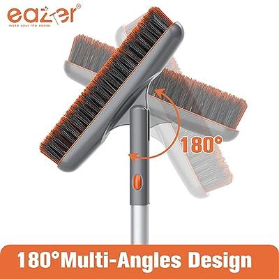 eazer Grout Brush with Long Handle, 180°Rotation Tile Grout Cleaning Tool,  V-Shape Shower Scrubber Cleaner Stiff Bristle for Cleaning Bathroom Wall,  Baseboards, Tile Floors - 53in - Yahoo Shopping