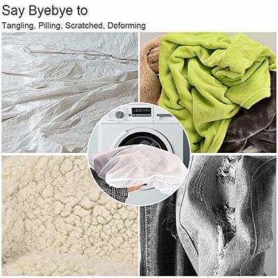 Mesh Laundry Wash Bag, Drawstring Laundry Bag, 60x80 cm Net