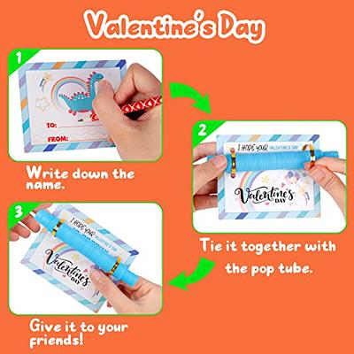 Kids Classroom Valentine's POP-ITS School Valentine's Day Cards