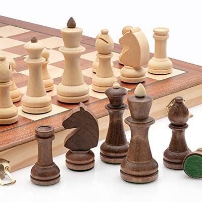  A&A 18.875 Professional Wooden Tournament Chess Board/Mahogany  & Maple Inlaid /2.0 Squares w/Notation : Automotive