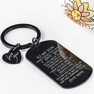 To My Son Keychain Inspirational Gift for Son Birthday Gifts Son Gifts from  Mom Son Christmas Gifts Graduation Gifts Son Inspirational Keychain - Yahoo  Shopping