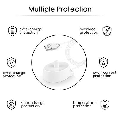 Electric Toothbrush Replacement Charger for Oral B,Oral b Charger Base  Inductive Charging Portable Waterproof ABS Model 3757