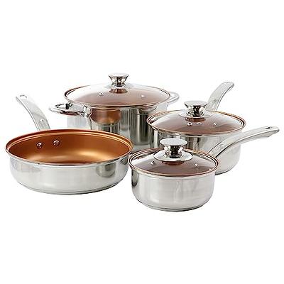 Gibson Home Plaza Cafe 7-Piece Aluminum Nonstick Cookware Set in