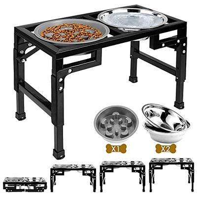 PROERR Single Dog Bowl Stand,Tall Dog Food Stand Adjustable Wide 7-11  Heights 14.5,Metal Elevated Dog Bowl Holder Raised Water Feeder for  Medium,Large Dog(Bowl Not Included) - Yahoo Shopping