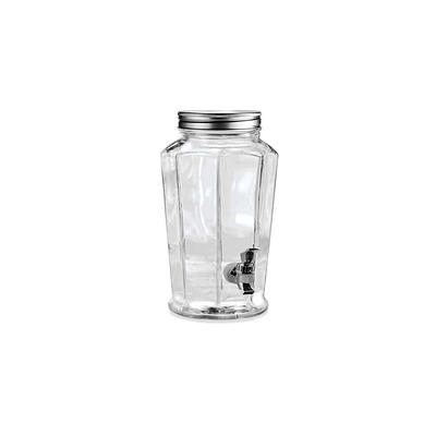 1 Gallon Frosted Glass Bottle, Water Bottle, with Screw Cap, GEO