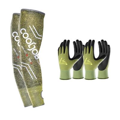 COOLJOB 6 Pairs Gardening Gloves for Women and 1 Pair A6 Cut