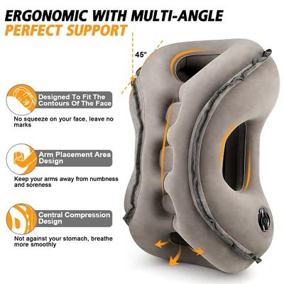 Inflatable Travel Pillow For Airplane, Neck Air Pillow For Sleeping, To  Avoid Neck And Shoulder Pain, Comfortable Head Neck And Lumbar Support  Pillow, Used For Airplane, Car, Bus And Office - Temu