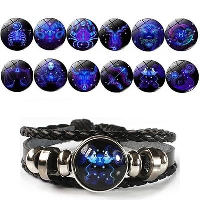 Eyodoh Zodiac Signs Spirit Bracelet,12 Constellation Zodiac Handmade Woven  Zodiac Guitar String PU Leather Luminous Bracelets Unisex,Glow in the Dark  Zodiac Women Men Jewelry Christmas Gifts (Libra) - Yahoo Shopping