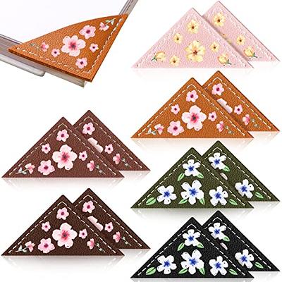  Kids Craft Organizers and Storage Cute Style Cheese Bookmark  Creative Book Corner Protector Case Simple Student PU Leather Bookmark  Portable Book Page Clip Small Craft Table : Productos de Oficina