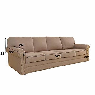 Box Cushion Loveseat Slipcover Winston Porter Fabric: Sand Polyester Blend