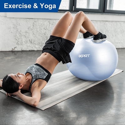 Athletic Works 55cm Yoga Ball, Anti-Burst, Exercises Poses Embossed