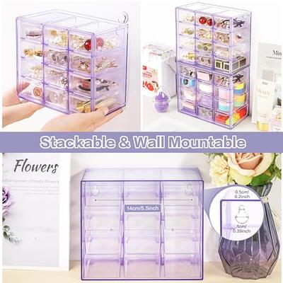 Stack Storage Boxacrylic Makeup Organizer With Drawers - Stackable Cosmetic  Storage Case