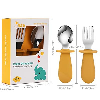 4 Pcs Baby Forks Toddler Forks for Self Feeding, Kids Forks with Silicone  Round Handle, Stainless Steel Toddler Utensils Children Safe Silverware  Set, Anti-Choke Design, BPA Free - Yahoo Shopping