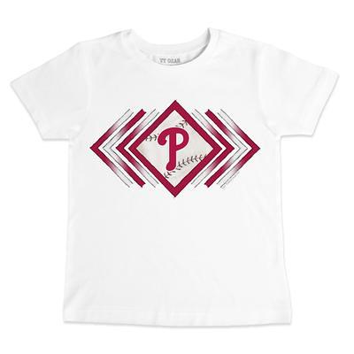 Lids Philadelphia Phillies Tiny Turnip Youth Baseball Bow T-Shirt - White