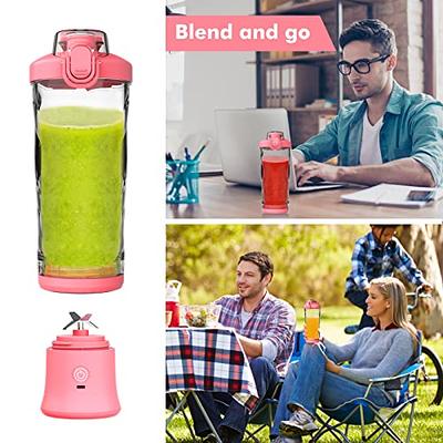 HERRCHEF Smoothie Blender, Blender for Shakes and Smoothies, 350W Powerful  Personal Blender with 2 x 20oz Portable Bottle, Single Blender Easy To  Clean, BPA Free(pink) - Yahoo Shopping