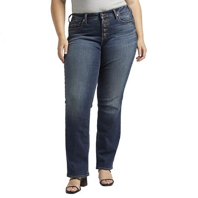 Silver Jeans Co. Plus Size Suki Mid Rise Slim Bootcut Jeans , Waist Sizes  12-24 - Yahoo Shopping