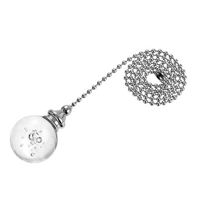20 Inch Ceiling Fan Pull Chain Extension 30mm Crystal Bubble Ball Pendant  Clear - Yahoo Shopping