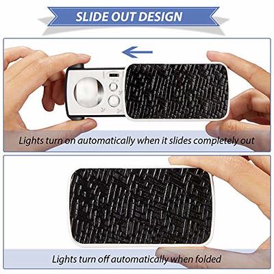 2 Pack 30X 60X Illuminated Jewelers Eye Loupe Gem Jewelry Magnifier  Foldable LED