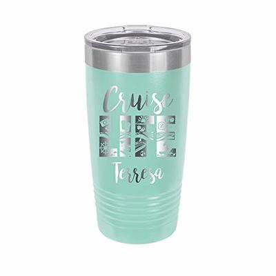 zak! designs 20oz Stainless Steel Alfalfa Tumbler, Includes Silicone Straw  and Splash Proof Lid, Travel Tumbler Keeps Drinks Cold (20oz, Charcoal),  Jungle Cruise - Yahoo Shopping