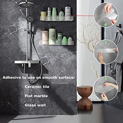 Durmmur 2-Pack Acrylic Clear Shower Shelves, Adhesive Bathroom Shower Caddy  Organizer, Transparent No Drilling Wall Floating Shelves For Storage &  Display - Yahoo Shopping