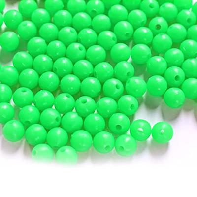 800 pcs/box Plastic Pearlescent Fishing Beads 5mm Round Sinking Fishing  Tackle