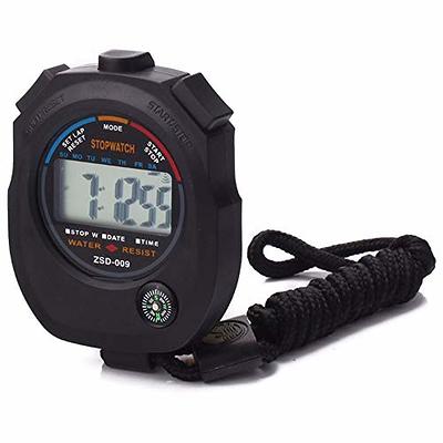 LEAP Digital Stopwatch Timer, Large Display Stop Watch with 30M Waterproof  and EL Backlight Function Designed for Sport Coaches Referees Fitness  Teacher and Athlete Gray