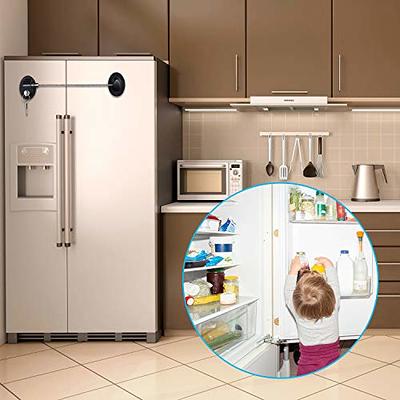  Refrigerator Lock Combination AOSITE Fridge Locks for Adults  Mini Fridge Locks for Kids Refrigerator Adhesive (White 4 Pack) : Appliances