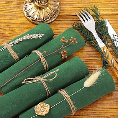 Socomi Cotton Linen Napkins Bulk 17x17 Stonewashed Cloth Dinner Napkins  Rustic Thick Table Napkins for Fall Thanksgiving Christmas Party Wedding  Decoration (Set of 4, Emerald) - Yahoo Shopping