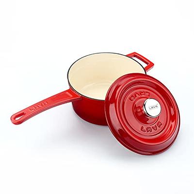 Tramontina Covered Skillet Enameled Cast Iron 12-Inch, Gradated Red,  80131/058DS