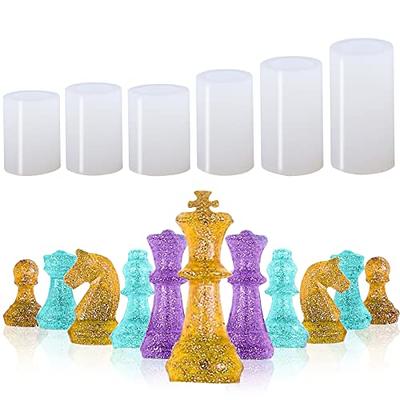 Chess Board Resin Mold Set, Silicone Chess Board And Chess Mold