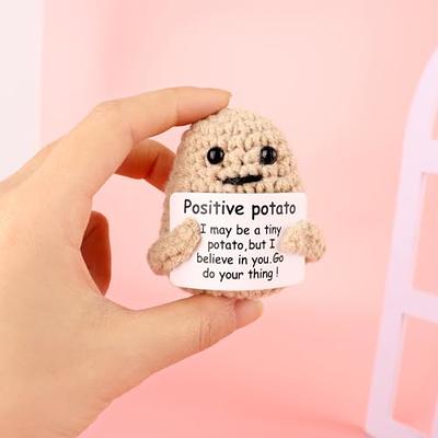 Funny Positive Potato Crochet Potato with Positive Card Funny Home Decor  Potato - Cheer Up Gifts for Friends Party Decoration Mini Crochet  Accessories 3in (P Potato) - Yahoo Shopping