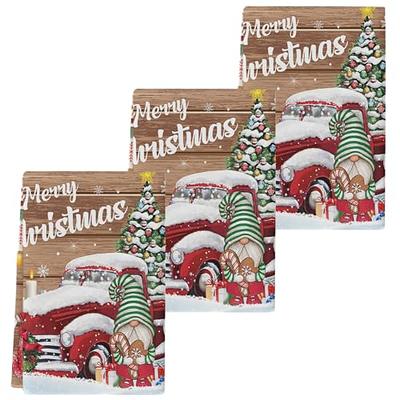 Christmas Hand Towels Kitchen Cleaning Dish Towel Christmas