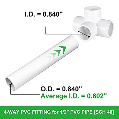 Xuniea 42 Pieces PVC Pipe Fittings Elbow Set Tent Connection Tee Heavy Duty  PVC Elbow Fittings for Greenhouse Shed Pipe, Furniture Build and More (1