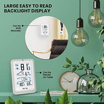 BAYGA Indoor Outdoor Thermometer Wireless Digital Hygrometer, High  Precision Temperature Humidity Gauge Monitor with 330ft Range Remote  Sensor, Backlight Room Thermometer with Outdoor Index - Yahoo Shopping