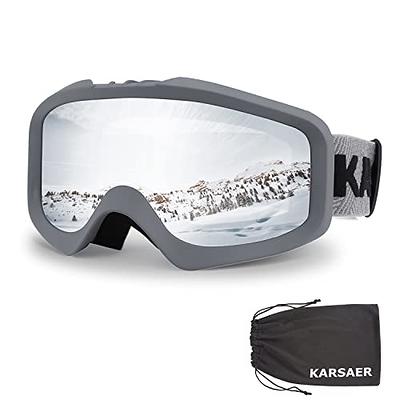 Karsaer Ski Goggles Anti-Fog Snow Goggles OTG 100% UV Protection