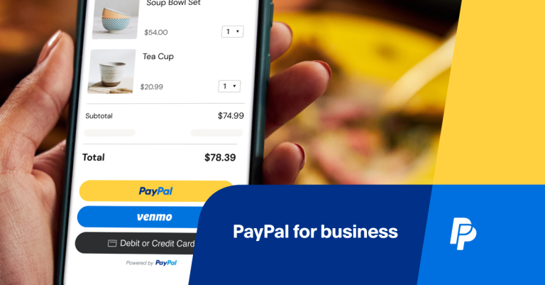 Help boost your sales with PayPal.