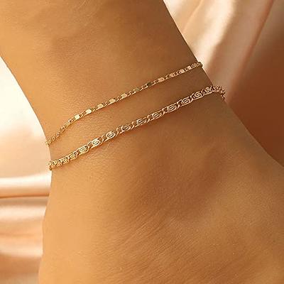 Thin Chain Anklet | Gold Filled Sterling Silver Rose Gold Filled Bracelets  Anklets | Permanent Jewelry | Tiny Stacking Layering Minimalist