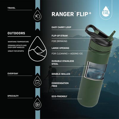 TAL Stainless Steel Ranger Water Bottle 40oz Ombre Green