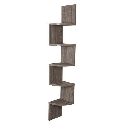 Origin 21 Black Corner Floating Shelf 11.42-in L x 11.42-in D Decorative Shelf | H22-0600