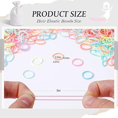 1000pcs Black Hair Ties Elastics No Damage Mini Rubber Bands for Girls Baby  Toddler Non-slip Tiny Hair Rubber Bands Fashion Hair Accessories(Large  Black) Large 1000pcs Black