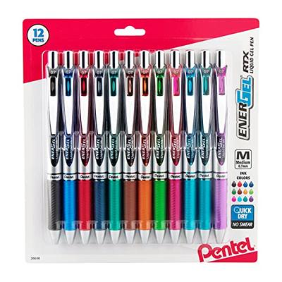 Pentel EnerGel NV Liquid Gel Pens Medium Point 0.7 mm Black Ink Pack Of 12  Pens - Office Depot