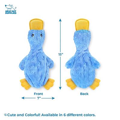 Best Pet Supplies Crinkle Dog Toy for Small, Medium, and Large Breeds, Cute  No Stuffing Duck with Soft Squeaker, Fun for Indoor Puppies and Senior