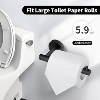 Large Toilet Paper Holder Wall-Mounted Paper Roll Holder With